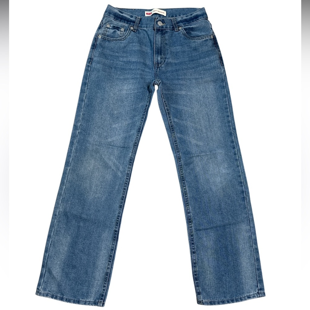Levi's 505 Regular Fit Jeans Medium Blue Mens Size 16R/28x28